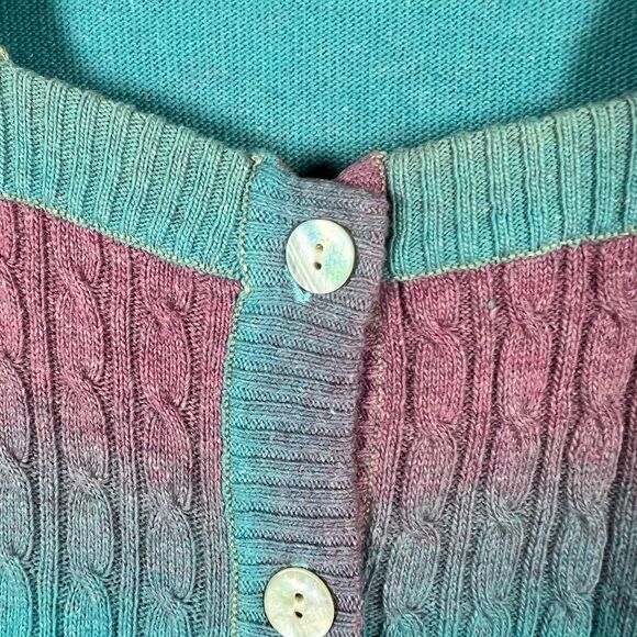 Art and Soul Rainbow Hippie Cardigan Sweater Womens Medium Retro New - Picture 4 of 9